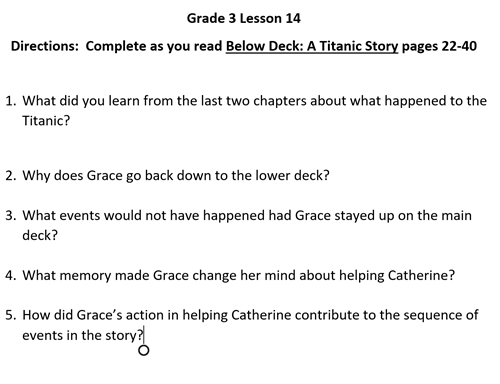 lesson 14 comprehension questions  